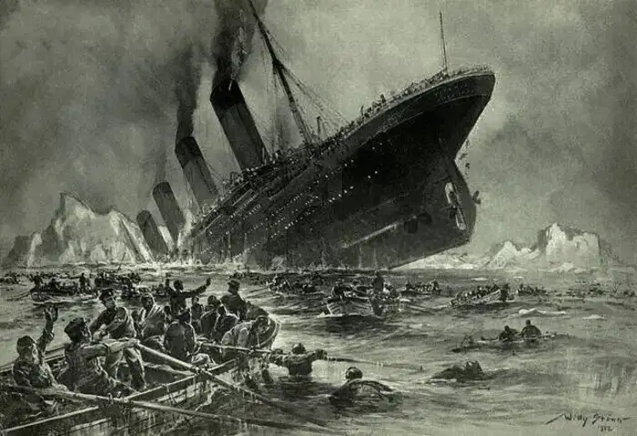 The Titanic goes down; women and coders first